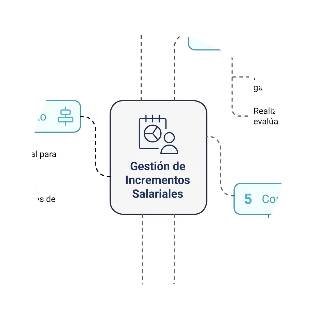 infografía de incrementos salariales